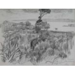 Théo VAN RYSSELBERGHE (1862-1926) Pencil drawing preliminary study painting Syracuse, Les latonies