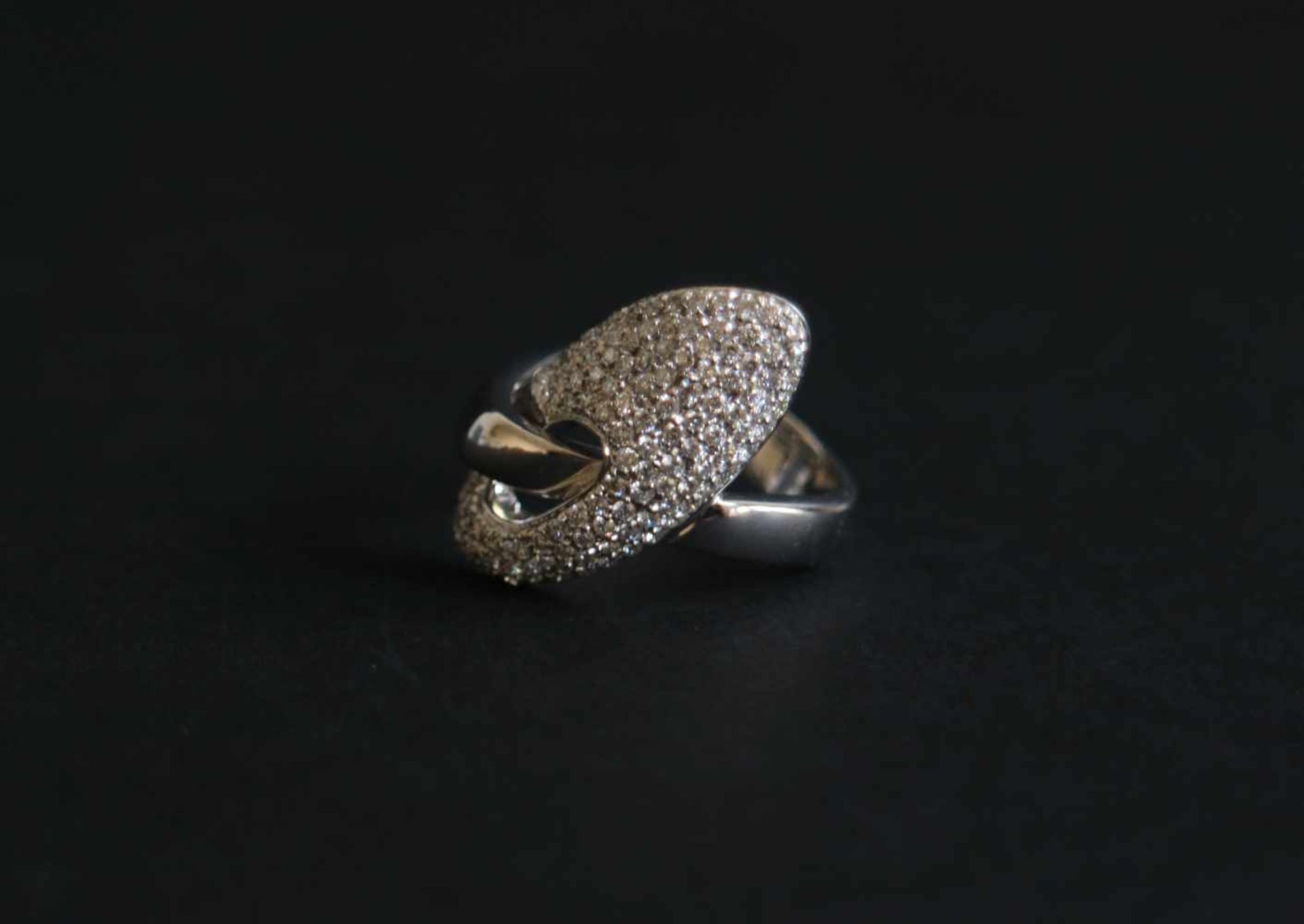 Ring white gold Innocence with diamond, 18Kt gold 8 gr