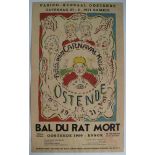 James ENSOR (1860-1949) Poster 'Bal du rat mort' 1971 34,5 x 57 cm