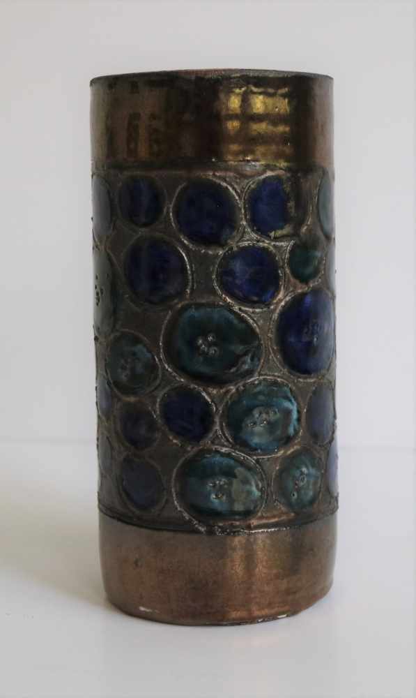 Perignem ceramic cylinder vase H 23 cm - Image 2 of 6