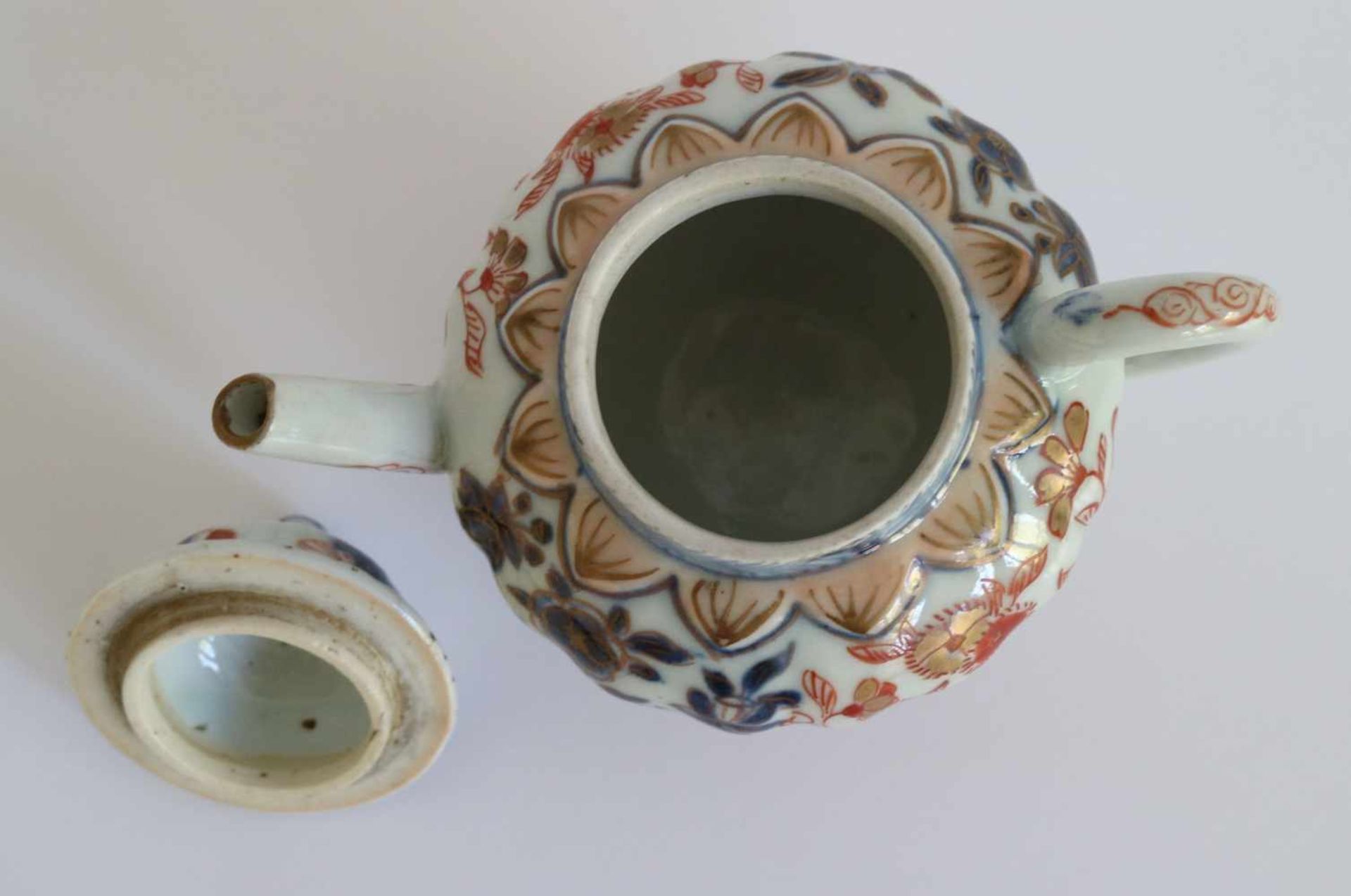 Chinese teapot Imari H 10 B 12,5 cm - Bild 6 aus 7