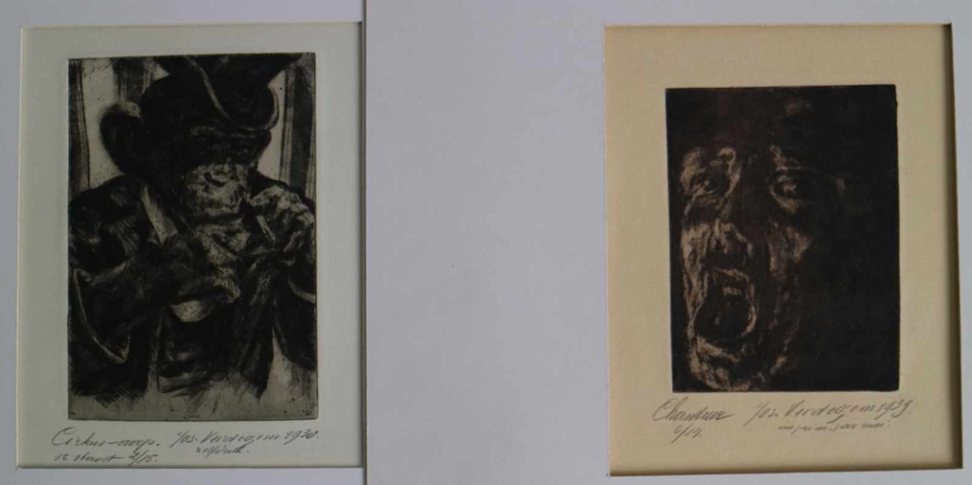 Jos VERDEGEM (1897-1957) Lot of 2 etchings 8,5 x 11,5 en 12,5 x 13,5 cm - Bild 4 aus 4