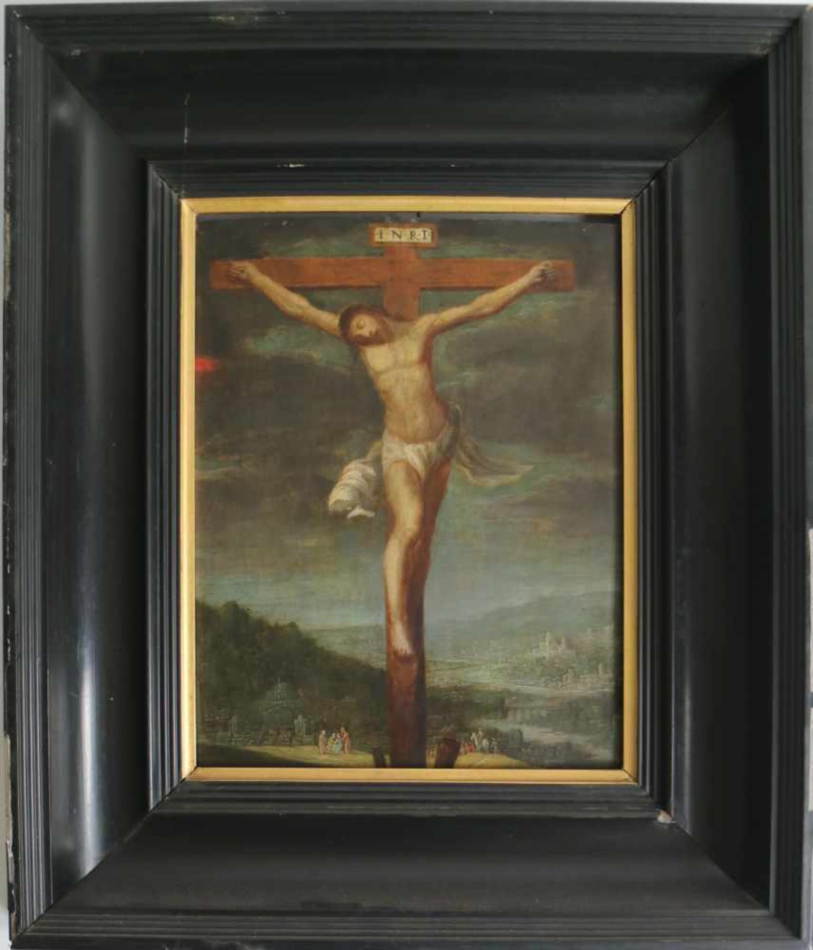 Frans II FRANCKEN (1581-1642) (attrib.) oil on copper Christ on Golgotha 22,5 x 28,5 cm school