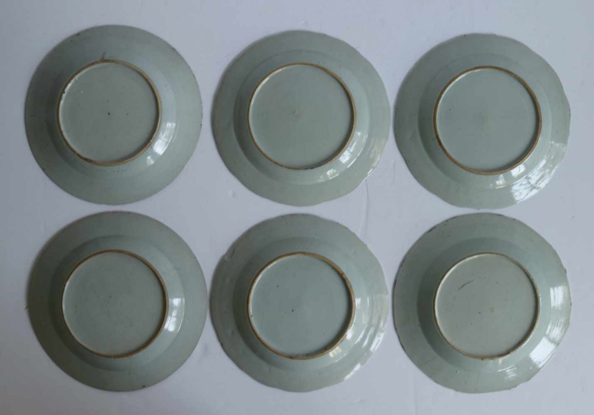Chinese lot 2 Kanton vases, 2 lid vases blue/white 1875 and lot of plates H 25,5 en 27 dia 15 en 23 - Bild 6 aus 8