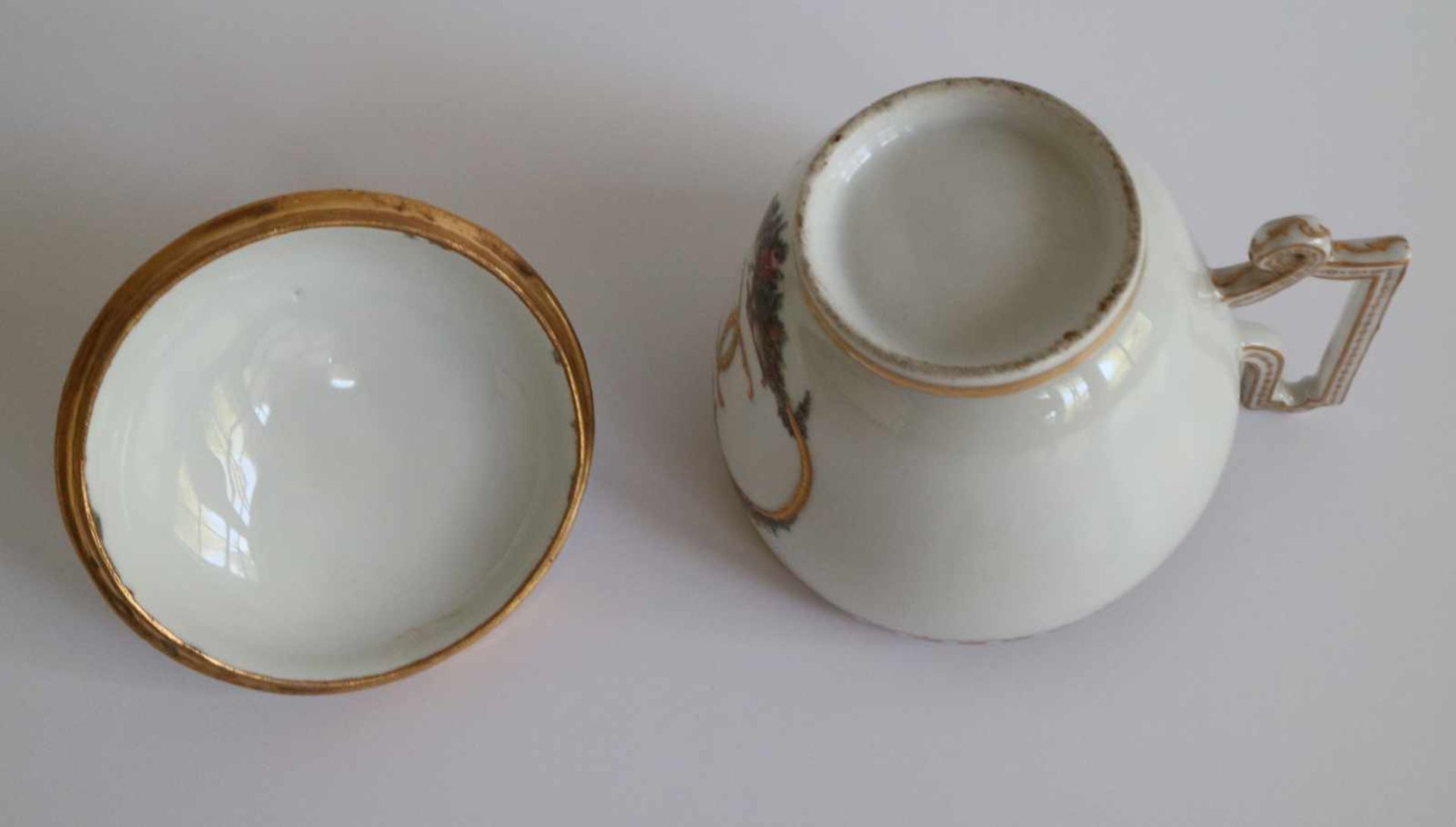 Sèvres breakfast cup 18th century (French) H 10 B 9 cm - Bild 5 aus 5