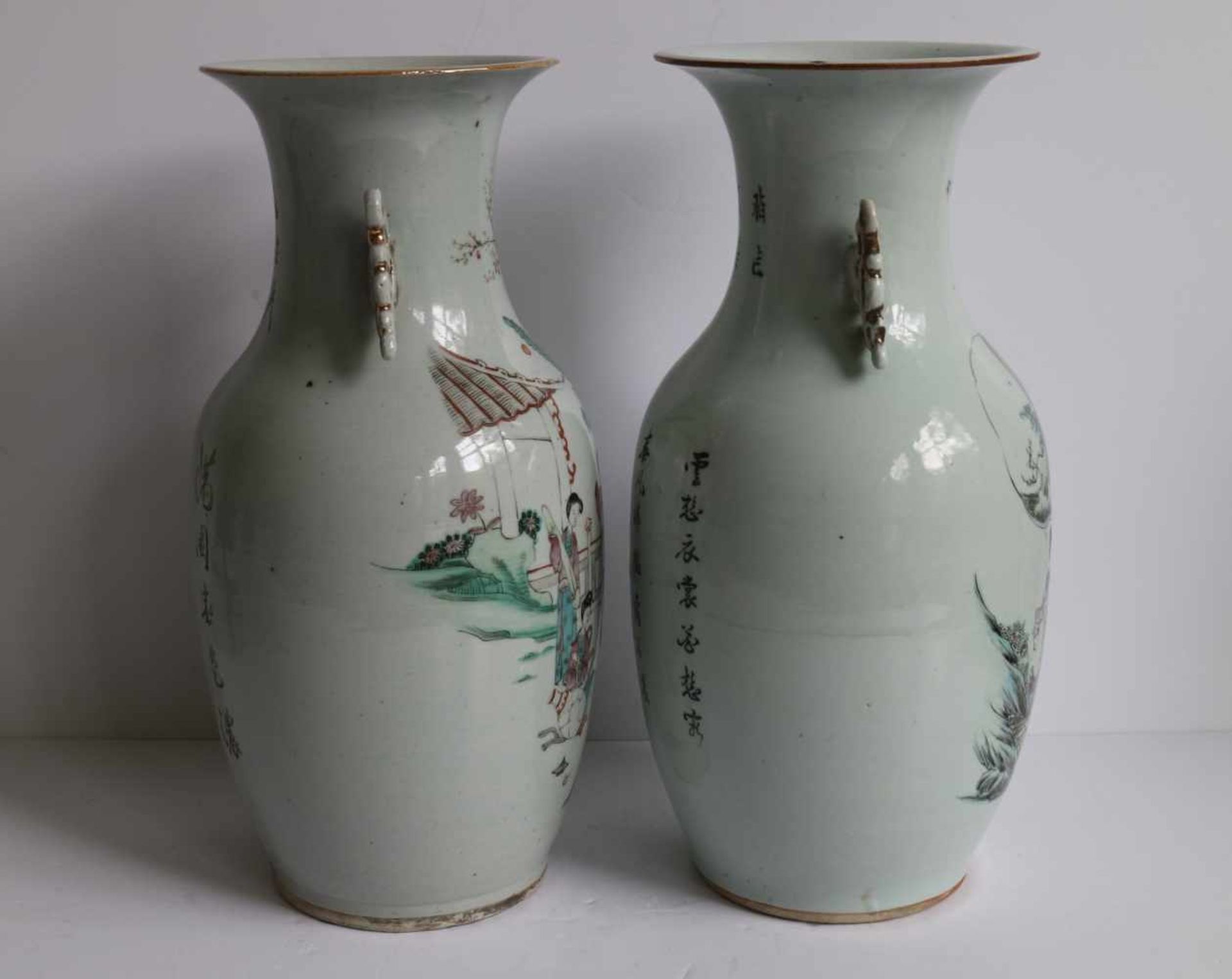 Chinese vases Chinese H 42,5 cm - Bild 4 aus 6