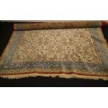 Silk carpet silk and cashmire 192 x 285 cm