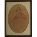 Karel VAN BELLE (1884-1959) drawing Mother and child 16 x 22 cm