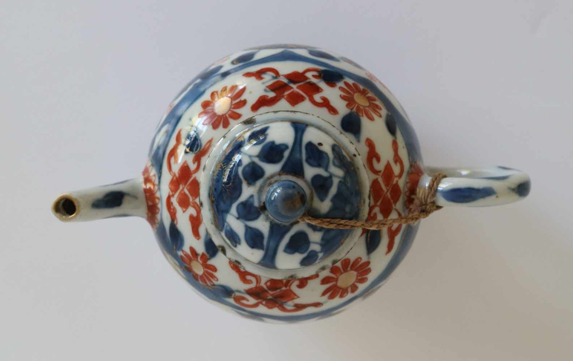 Chinese teapot Imari H 9,5 B 14,5 cm - Bild 5 aus 7