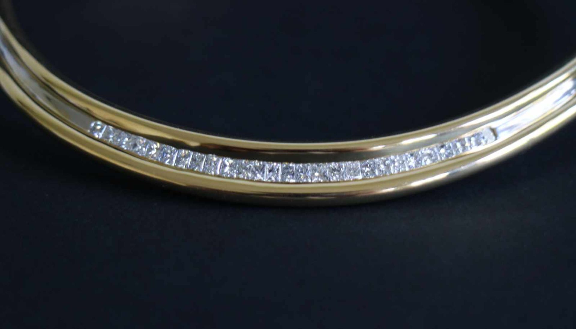 Necklace with diamond 89 gr 18 kt gold, diamond princess cut 9.39 kt - Bild 2 aus 3