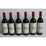 Chateau Lafitte 1981 6 bottles of Chateau Lafitte 1981 H 29 cm