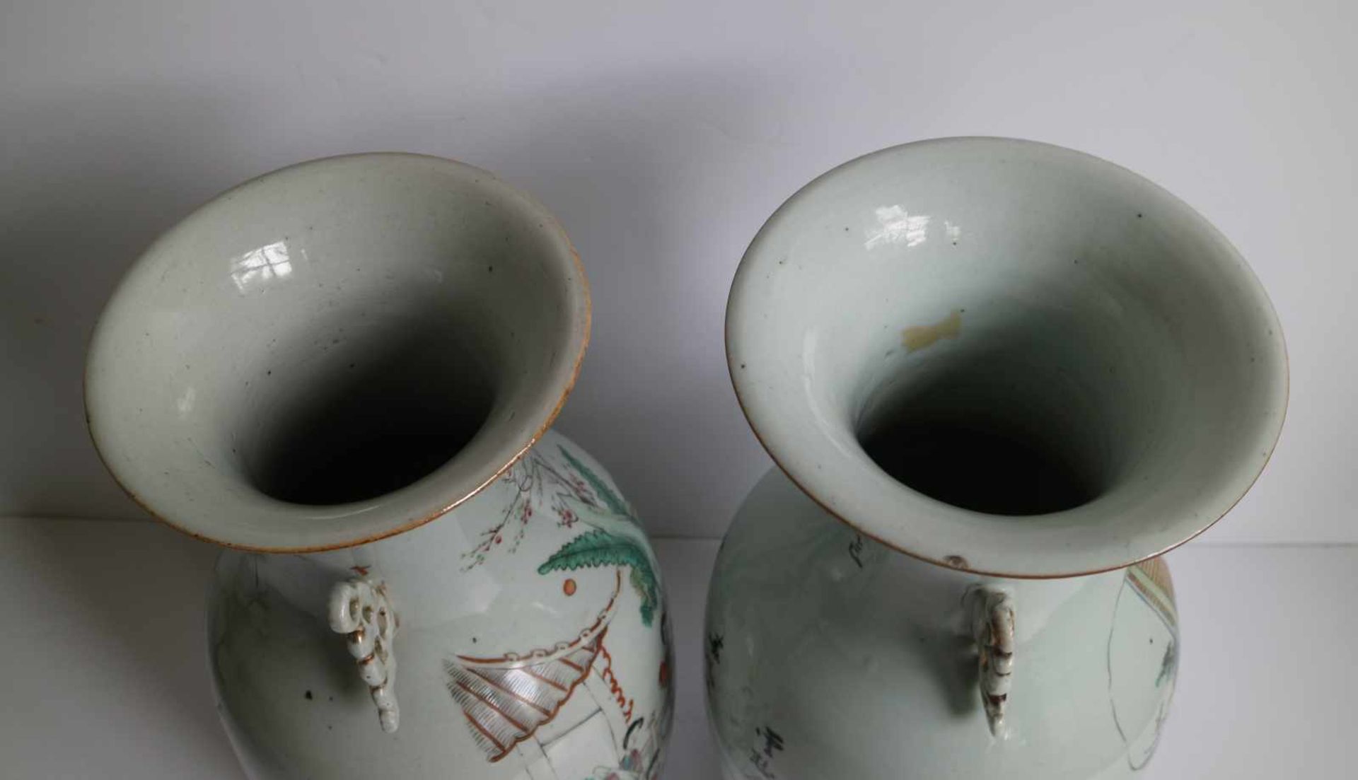 Chinese vases Chinese H 42,5 cm - Bild 5 aus 6
