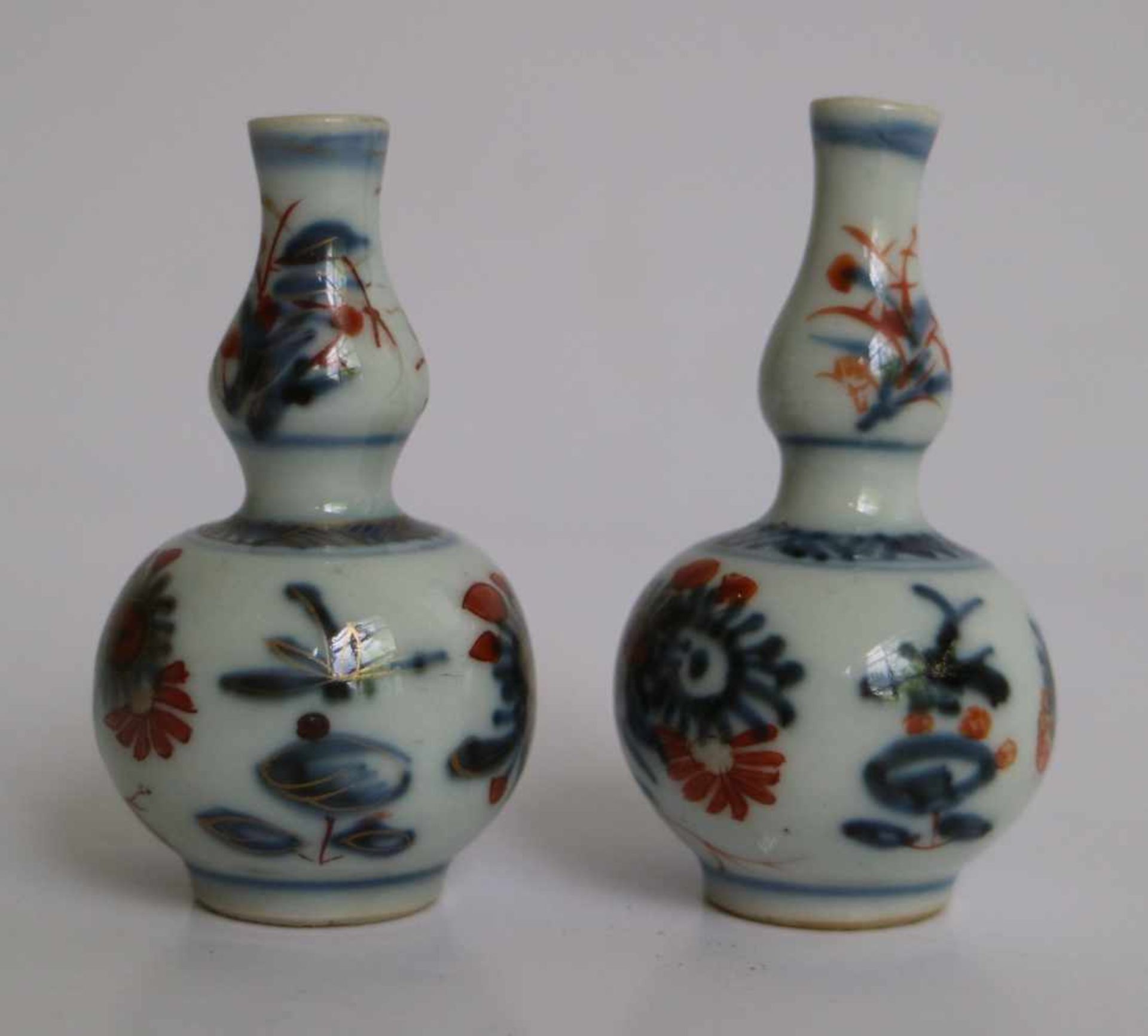 Chinese calabas vases Imari double calabas vases H 6,5 cm - Bild 4 aus 5