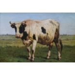 Louis ROBBE (1806-1887) Oil on canvas Cow in the meadow 50 x 34 cm signed