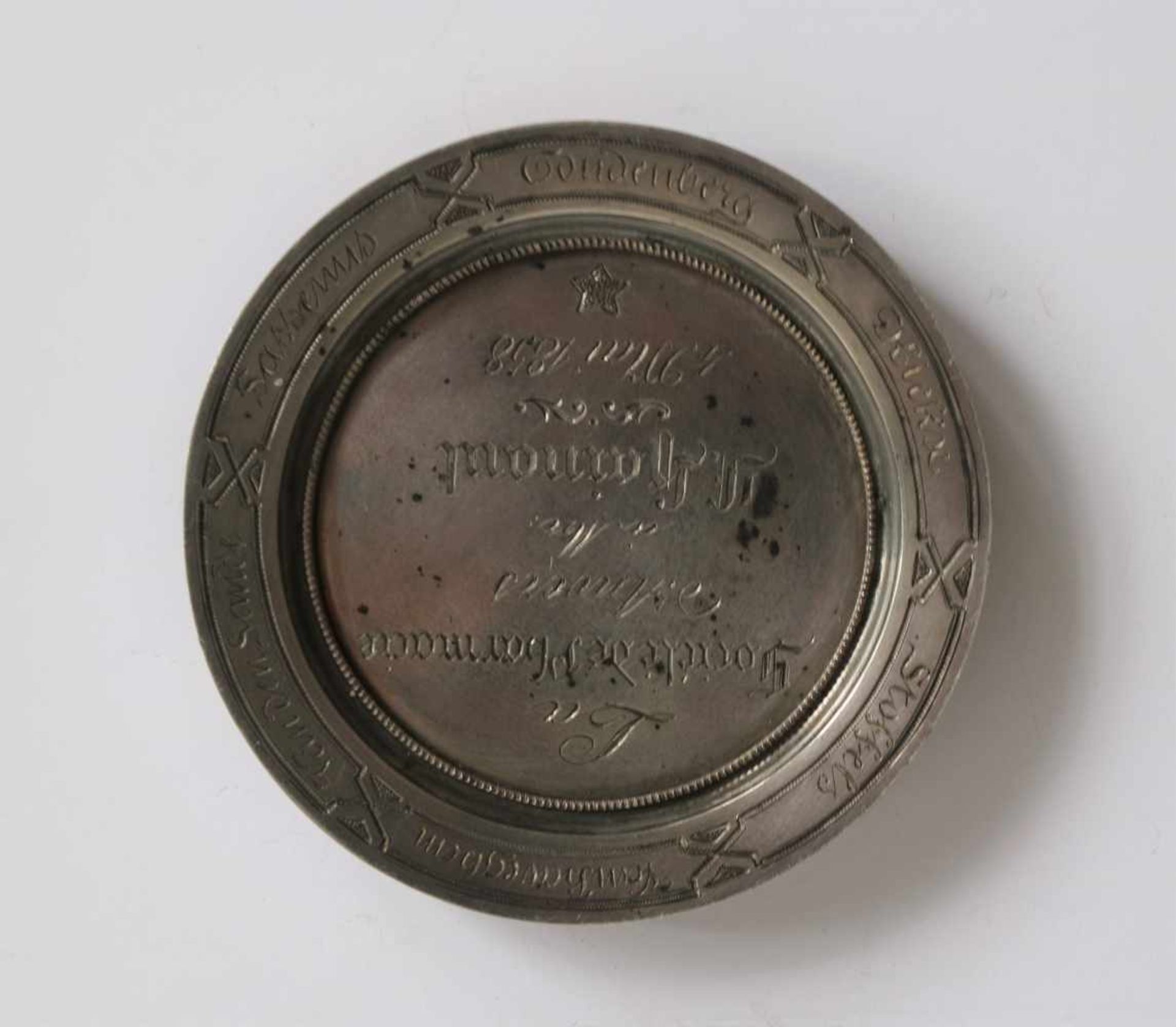 Silver medal Société de pharmacie Antwerp 1858, unique edition dia 6,5 cm - Bild 2 aus 2