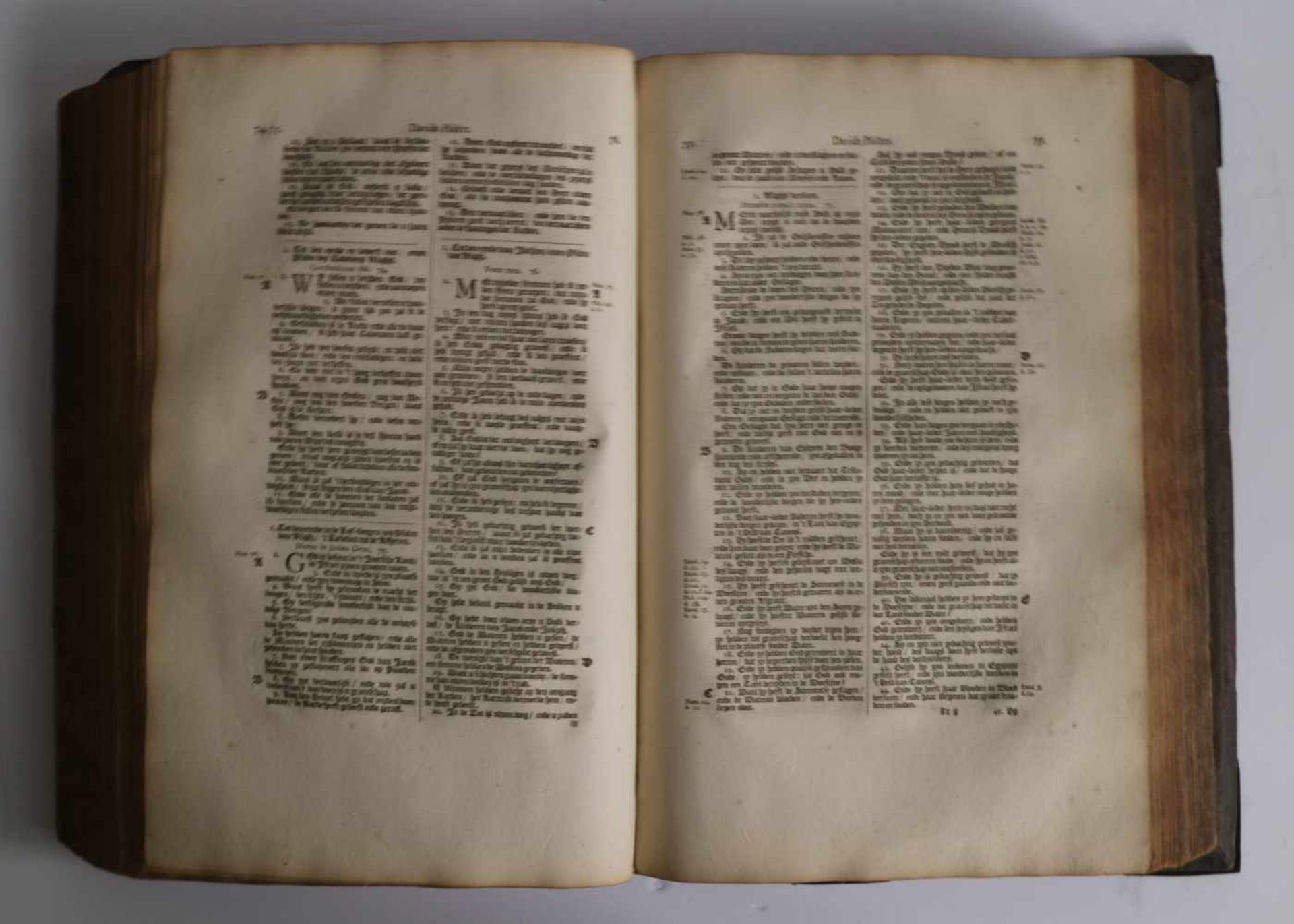 Biblia Sacra All of the Holy Scriptures of the Old and New Testament 1743 24,5 x 39,5 x 11,5 cm - Bild 3 aus 3