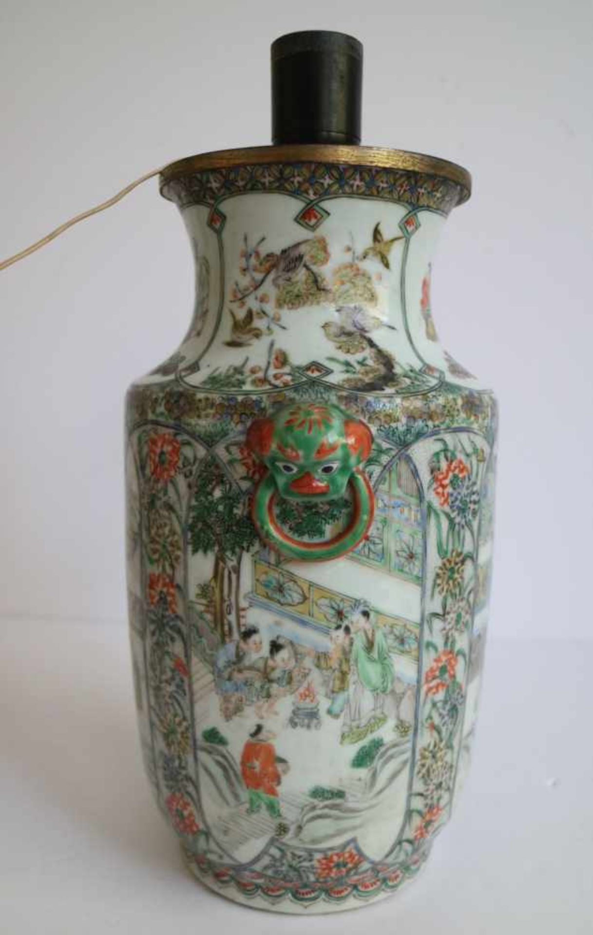 Chinese vases transformed into lampadaires H 22 en 30 cm (enkel vazen) restorations - Bild 7 aus 10