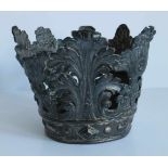 Silver Madonna Crown Marked 18th century, 306 grams H 14 dia 19 cm