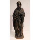 Wooden statue of Saint Peter 19th century H 110 cm