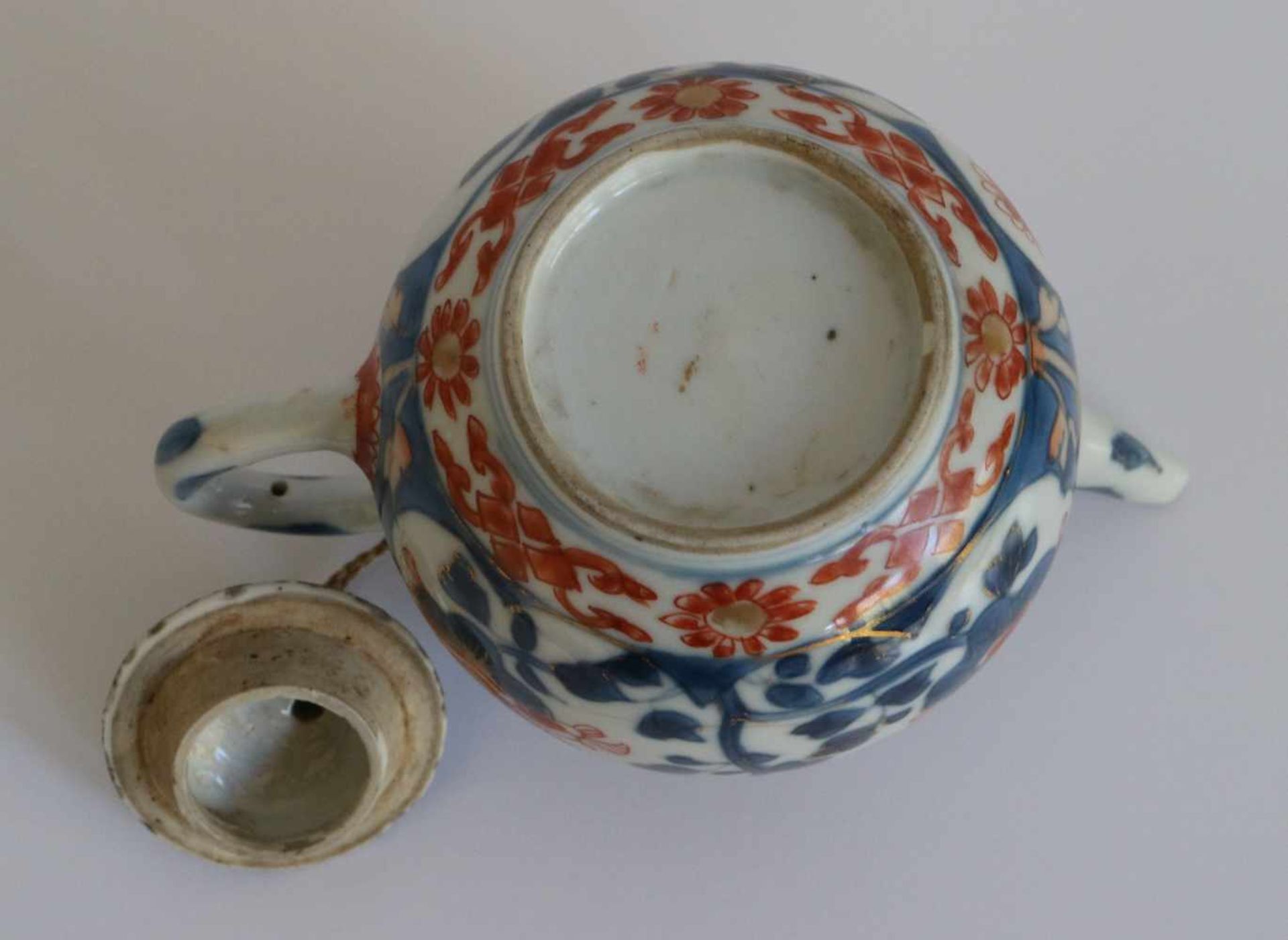Chinese teapot Imari H 9,5 B 14,5 cm - Bild 7 aus 7