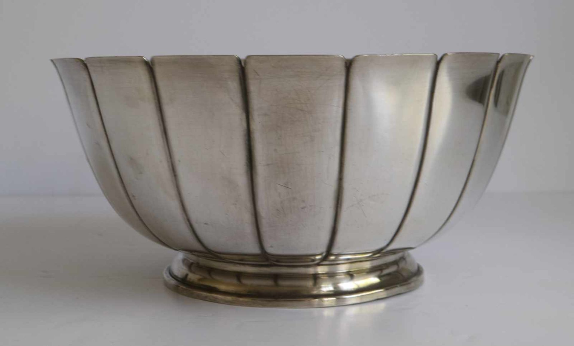 Silver fruit bowl Sterling, English, weight 1100 grams H 12 dia 25,5 cm - Bild 3 aus 4