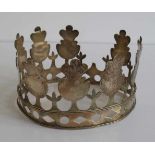 Silver Madonna Crown 19th century, 95 grams H 7 dia 12 cm