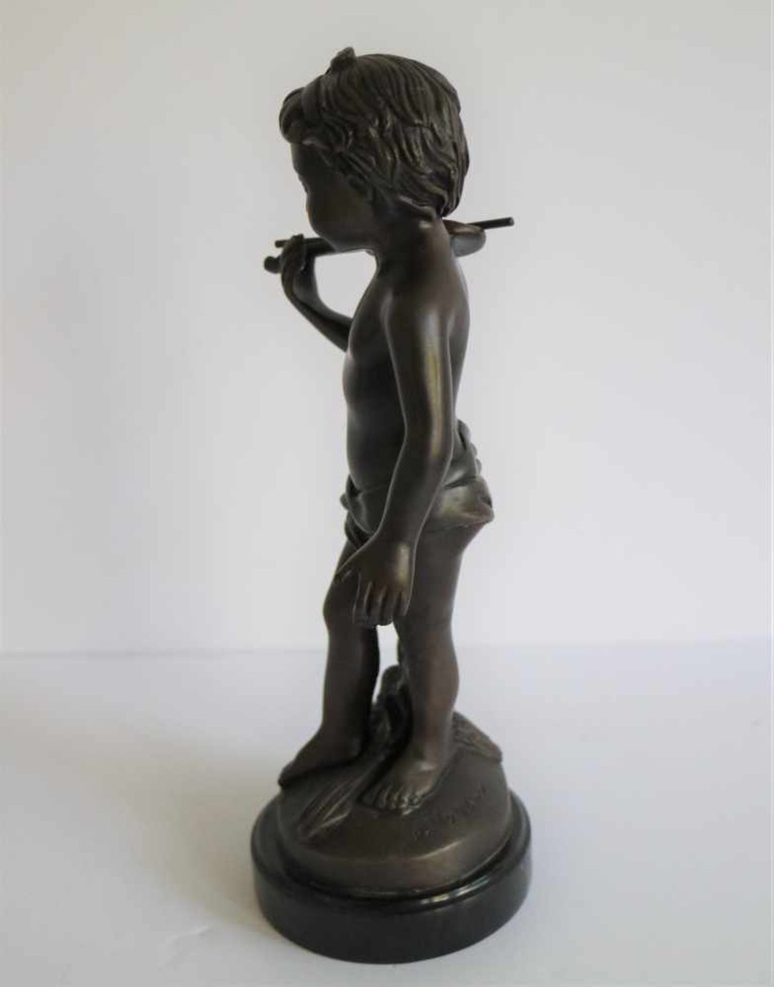 Auguste MOREAU (1834-1917) bronze violin player H 25,5 cm - Bild 4 aus 5