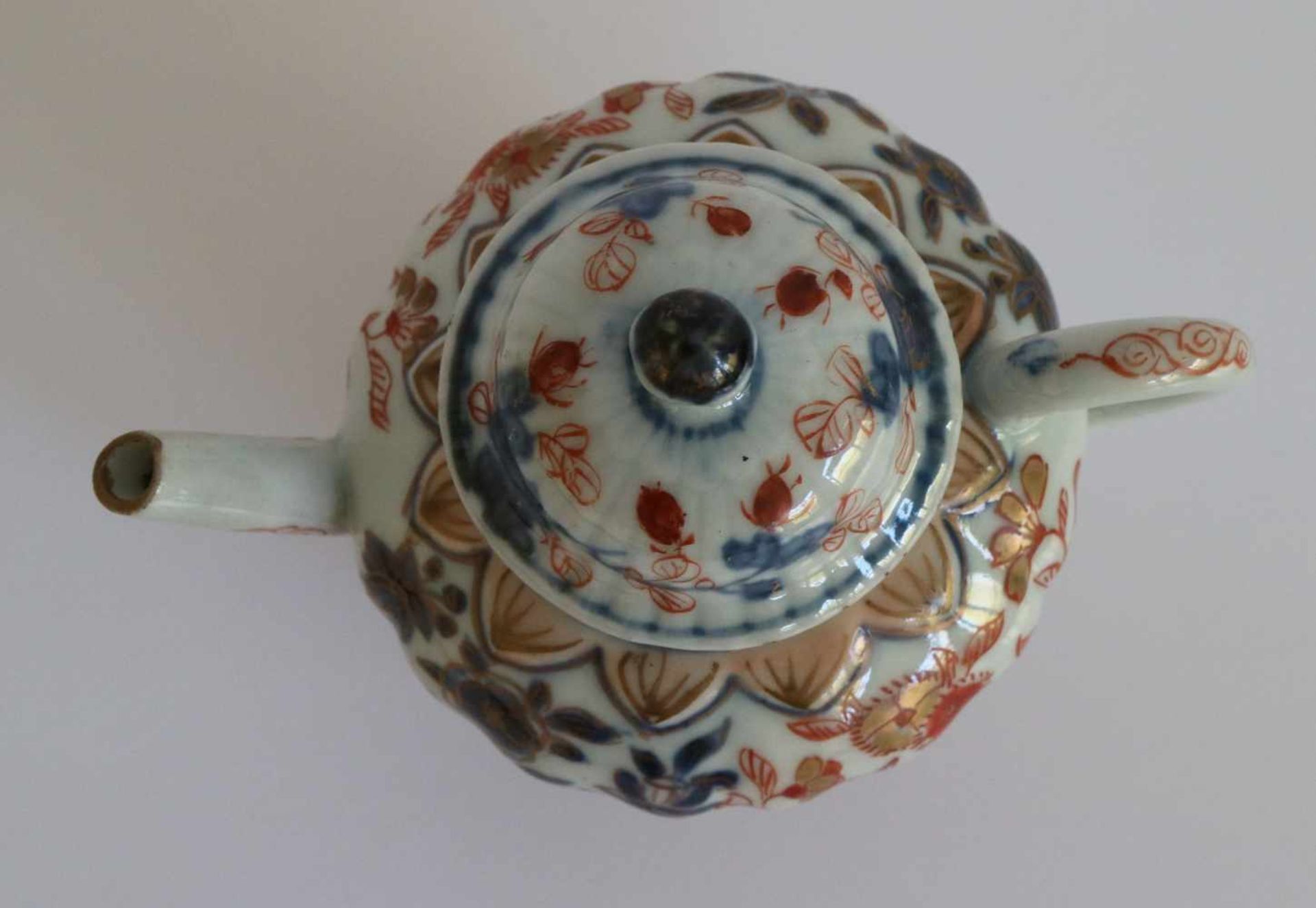 Chinese teapot Imari H 10 B 12,5 cm - Bild 5 aus 7