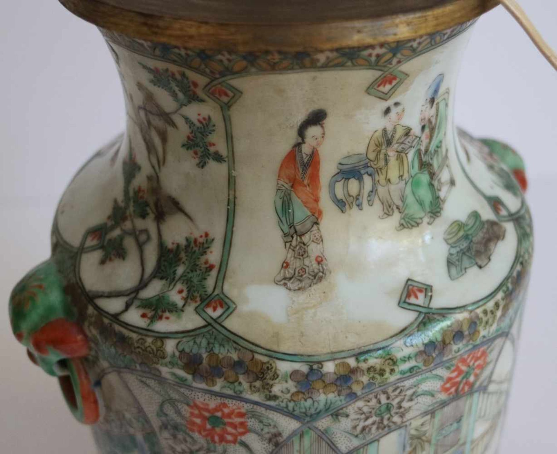 Chinese vases transformed into lampadaires H 22 en 30 cm (enkel vazen) restorations - Bild 6 aus 10