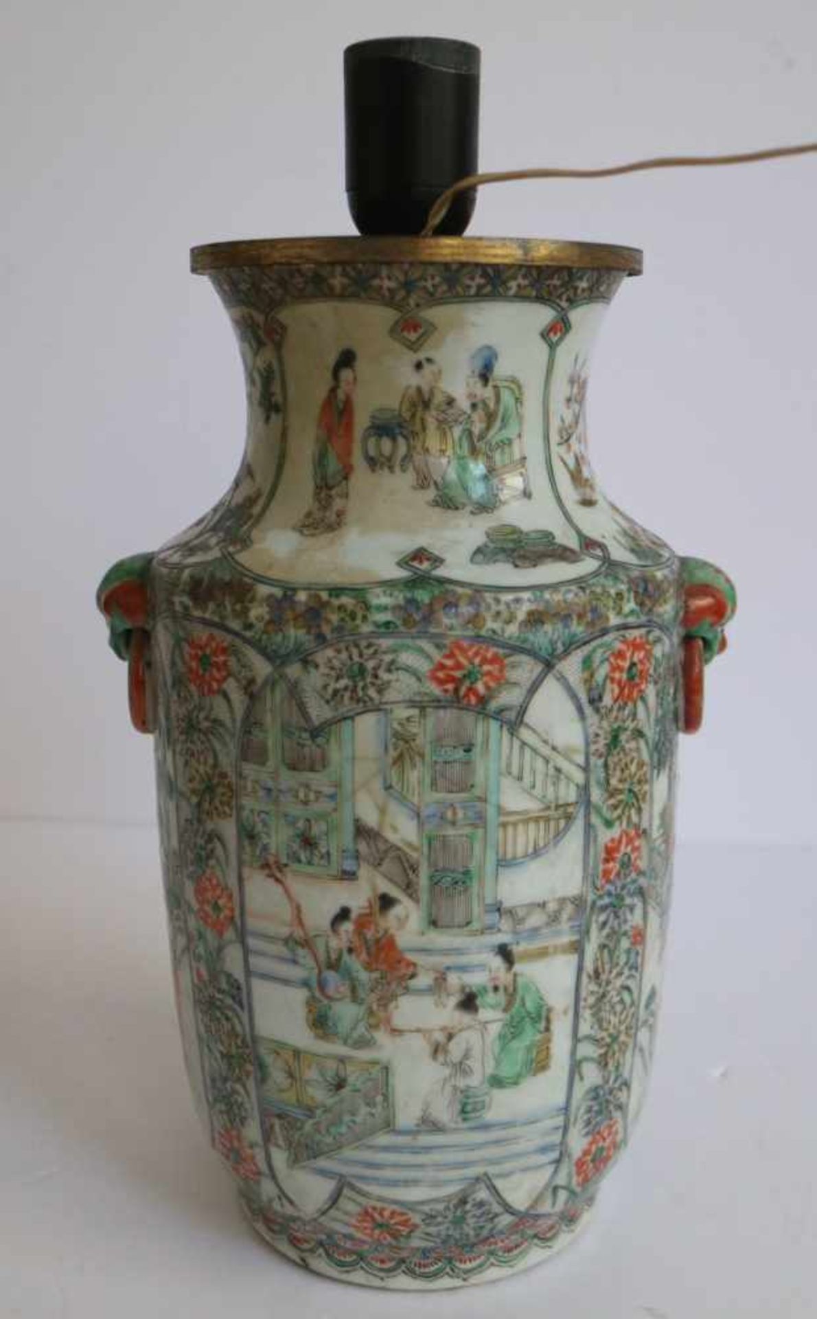 Chinese vases transformed into lampadaires H 22 en 30 cm (enkel vazen) restorations - Bild 5 aus 10