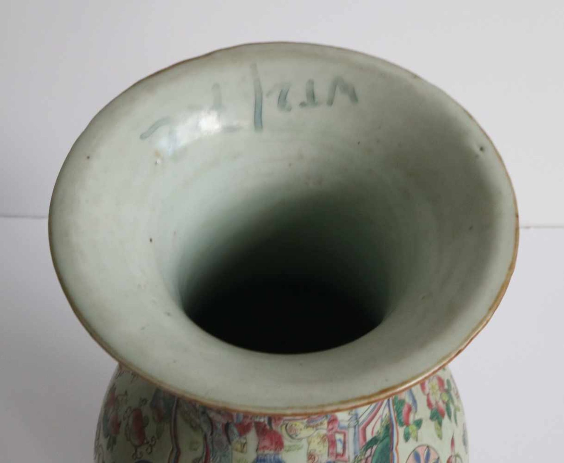 Chinese porcelain Nankin vase, vase around 1900 and vase 20th century H 33,5, 42,5 en 43 cm - Bild 12 aus 13