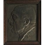 Geo Verbanck (1881-1961) Bronze plaque 13,5 x 16,5 cm signed