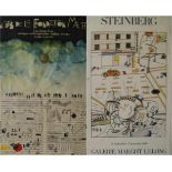 Posters Maeght Steinberg 1986 and Nuits de la fondation Maeght 1970 57 x 88 en 57 x 101 cm