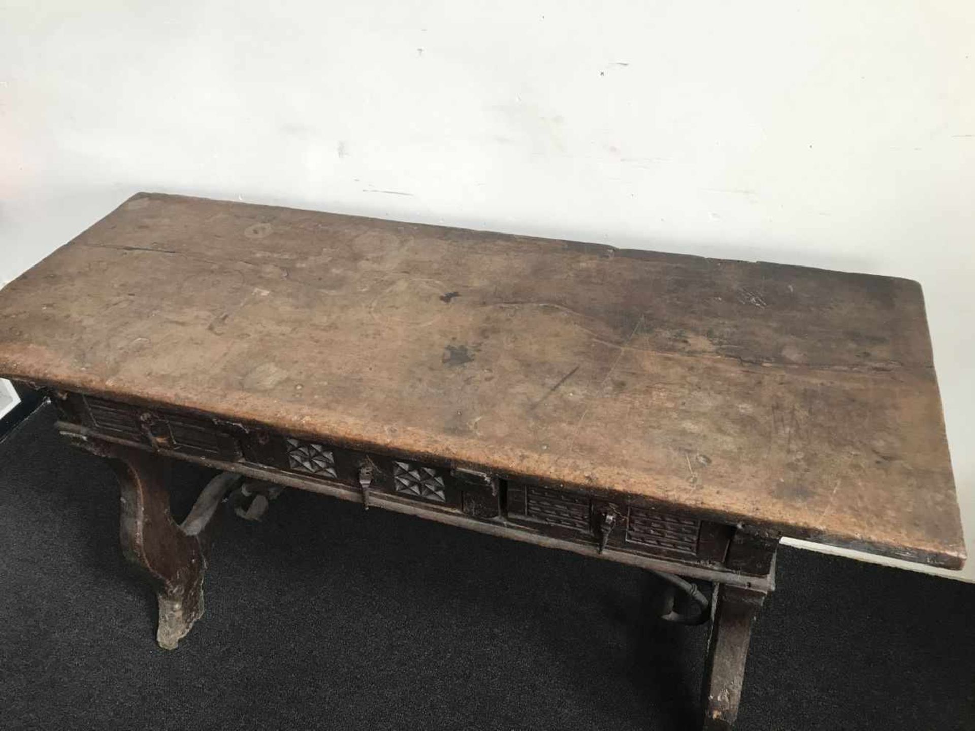 Spanish table 17th century H 79 B 153 D 57 cm - Bild 4 aus 4