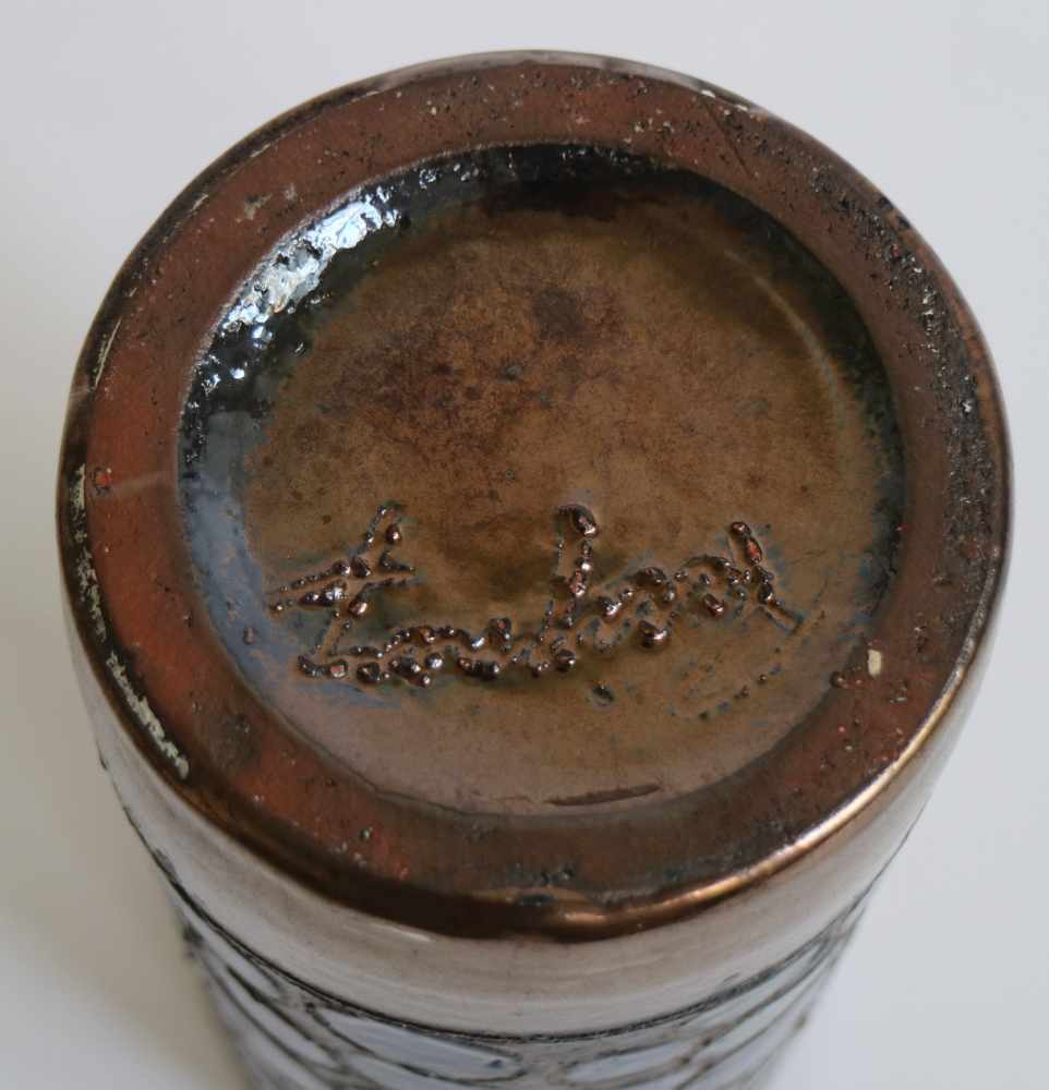 Perignem ceramic cylinder vase H 23 cm - Image 6 of 6