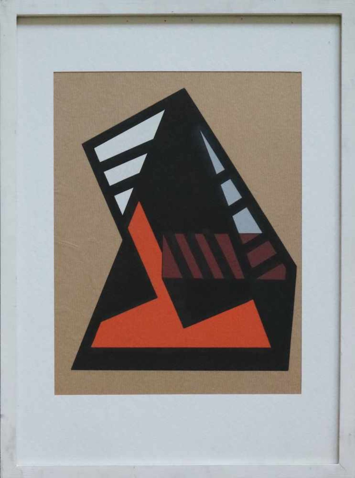 Guy VANDENBRANDEN (1926-2014) gouache on cardboard dated 1988 29,5 x 30,5 cm gesigneerd verso - Bild 2 aus 2