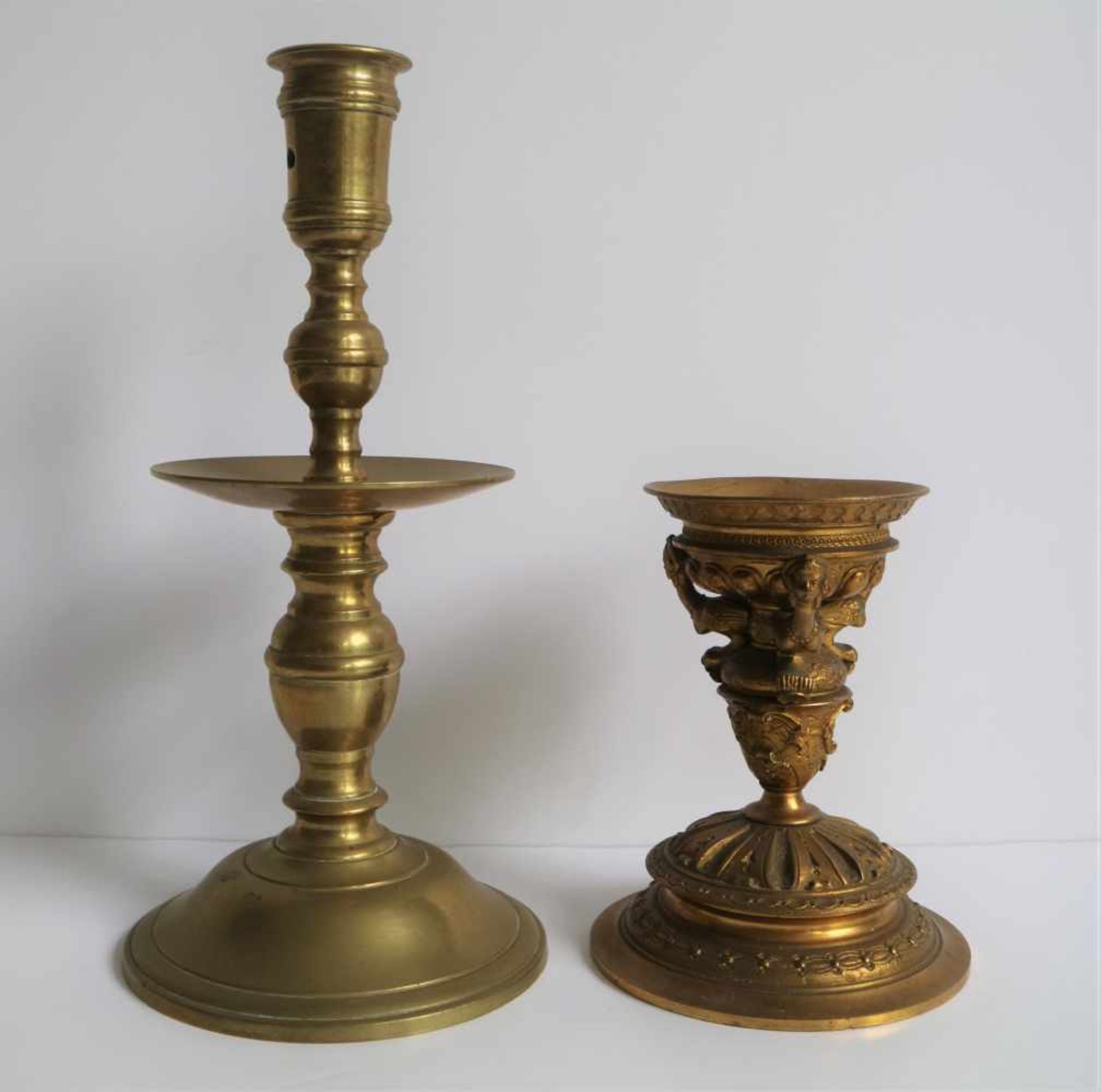 Lot with 2 wall fixtures, 2 candlesticks and a porcelain box and a porcelain box Chateau D'amboise - Bild 6 aus 6