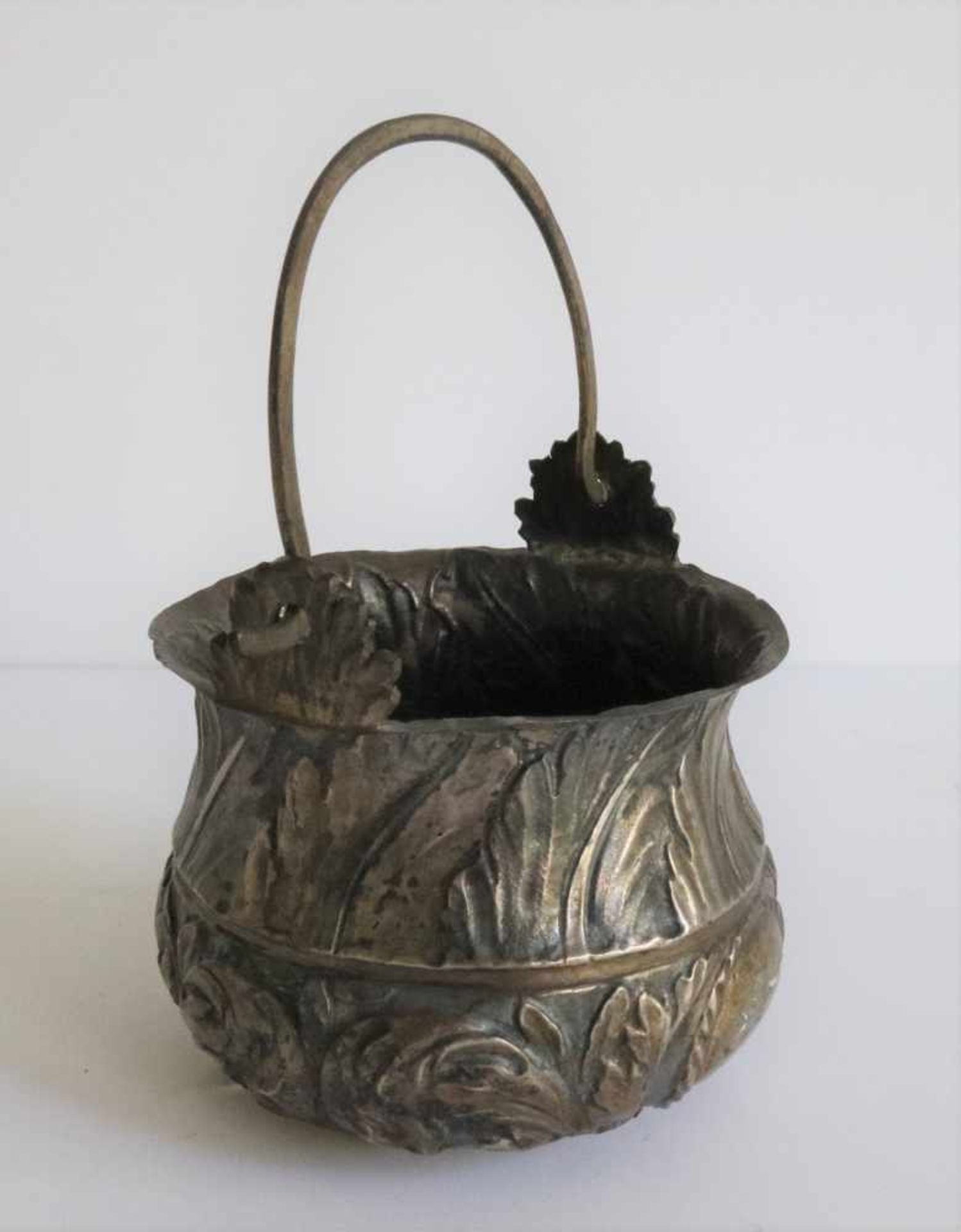 Silver holy water vessel Italy late 18th century H 13 dia 8,5 cm - Image 2 of 4