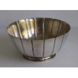 Silver fruit bowl Sterling, English, weight 1100 grams H 12 dia 25,5 cm