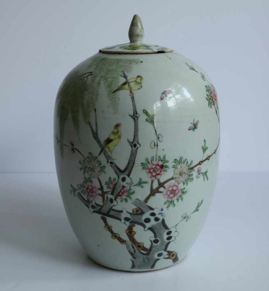 Chinese ginger jar period republic H 32 cm
