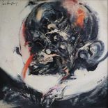 Jan BURSSENS (1925-2002) Oil on panel In space 122 x 122 cm signed and dated 1959-66