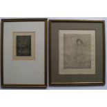 Floris JESPERS (1889-1965) Lot of 2 etchings n ° 20/100 and unnumbered 12,5 x 17 en 23,5 x 29 cm