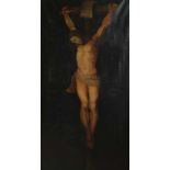 Anonymous 19th century Oil on canvas Christ 76 x 140