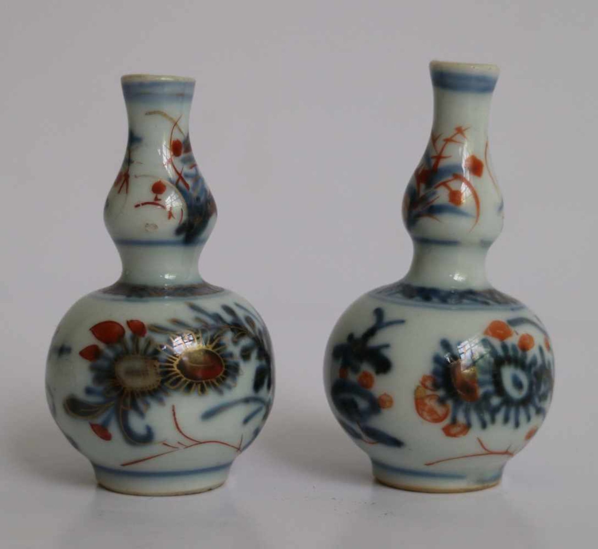 Chinese calabas vases Imari double calabas vases H 6,5 cm - Bild 3 aus 5