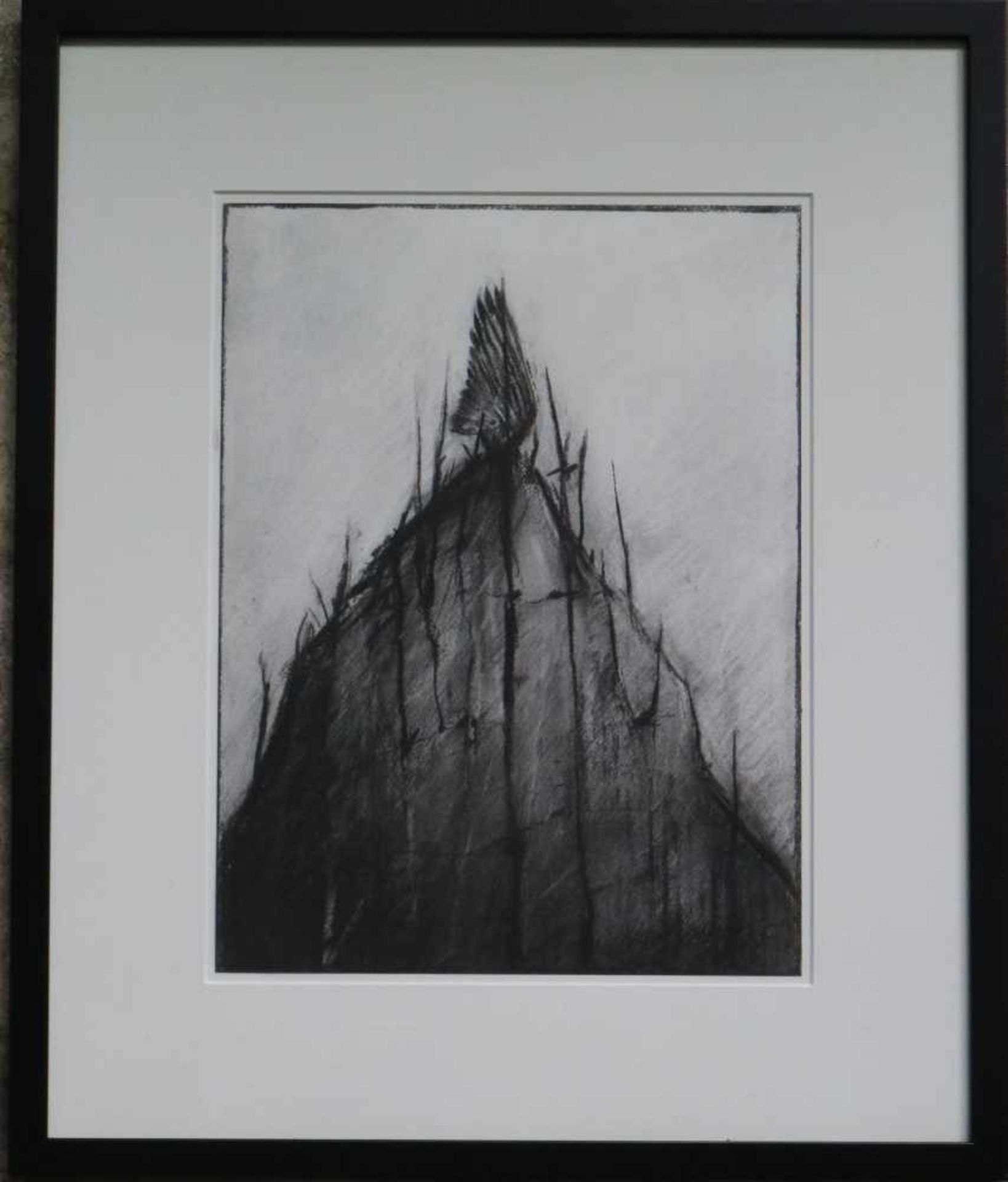 Michele Grosjean (1943) charcoal and watercolor, Wing (2005) 40 x 30 cm - Bild 2 aus 3