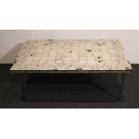 Vintage coffee table seventies H 49 B 130 D 75 cm