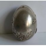 Art Nouveau silver egg Germany hallmark in the inner rim 5,5 x 4 x 3,5 cm