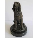 Pierre-Jules MÈNE (1810-1879) bronze Seated dog H 24 cm