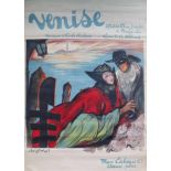 Max Eschig poster Venise opérette 1927 80 x 120 cm