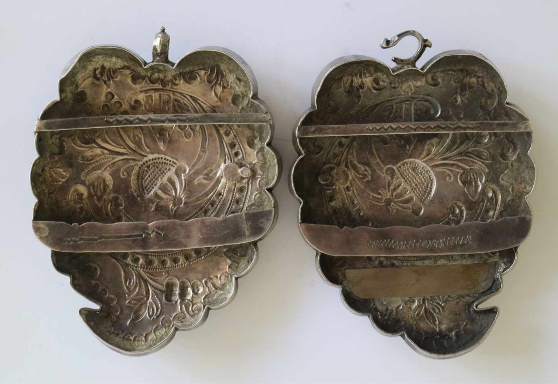 Silver buckle Ottomans with double 'Tourgha' hallmarks, 19th century 11 x 8 x 1 cm - Bild 2 aus 2